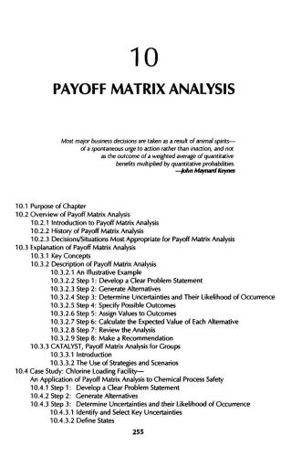 Tools for Making Acute Risk Decisions: With Chemical Process Safety Applications