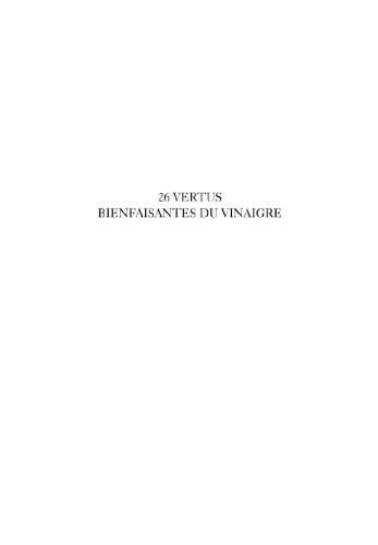 26 Vertus bienfaisantes du vinaigre