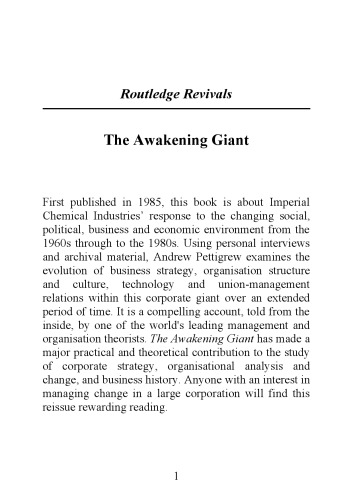 The Awakening Giant: Continuity and Change in ICI