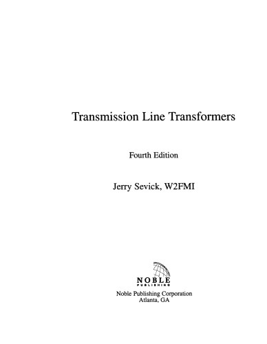 Transmission Line Transformers