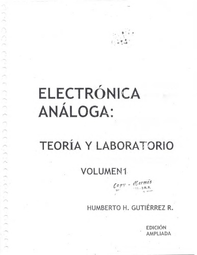 Electronica Analoga Teoria y Laboratorio