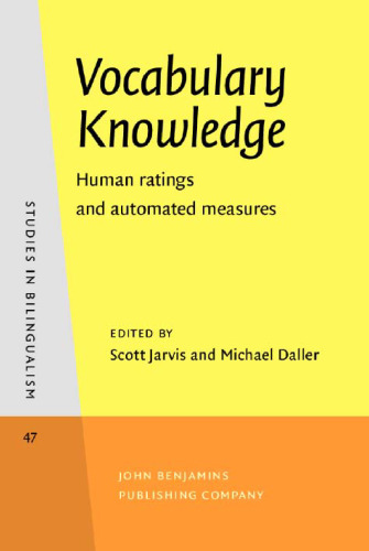 Vocabulary Knowledge: Human ratings and automated measures