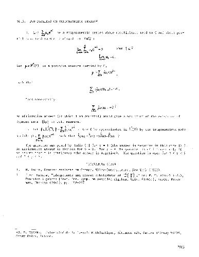 Two problems on trigonometric series