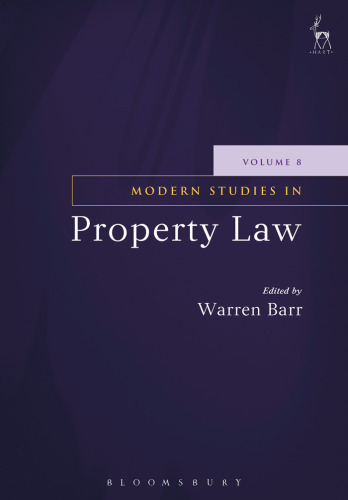 Modern Studies in Property Law 8