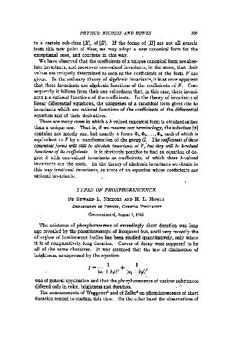 Types of Phosphorescence