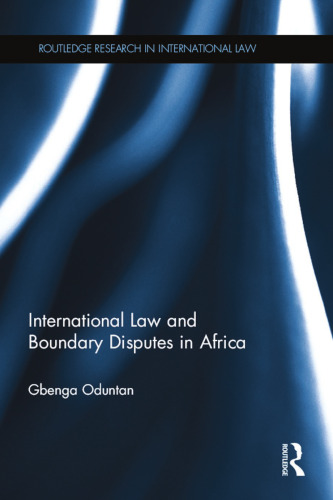 International Law and Boundary Disputes in Africa