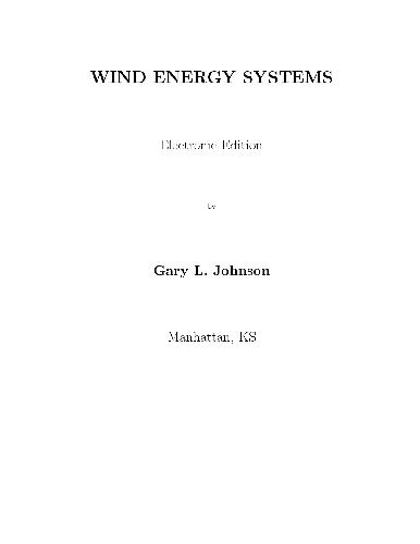 Wind Energy Systems