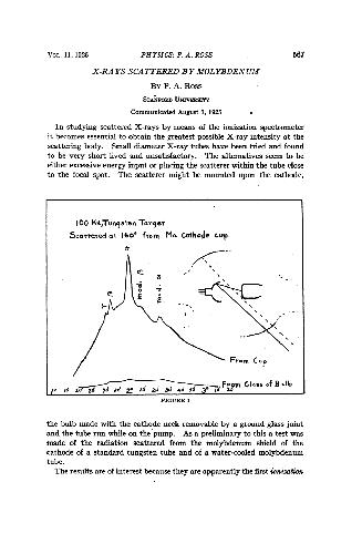 X-Rays Scattered by Molybdenum