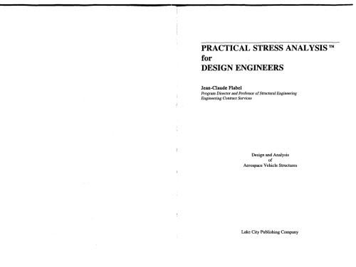 Practical Stress Analysis for Design Engineers: Design & Analysis of Aerospace Vehicle Structures