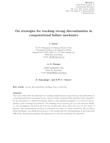 On strategies for tracking strong discontinuities in computational failure mechanics