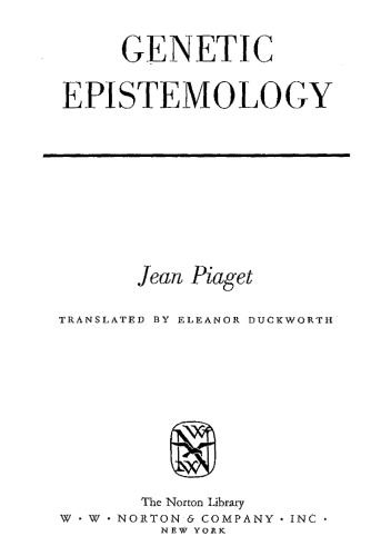 Genetic Epistemology