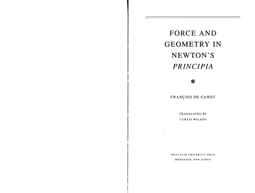 Force and geometry in Newton’s Principia