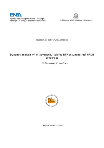 2011_FrosassiFrano_Dynamic analysis of an advances isolated NPP assuming real HRDB properties