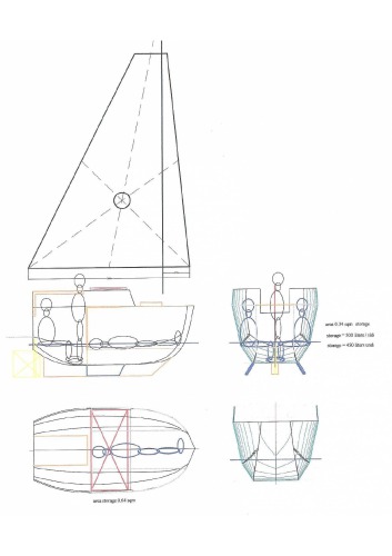 Small Ocean Sailboat Boat Yacht Plan Plans