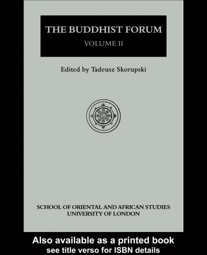 The Buddhist forum: Volume 2,  Seminar Papers 1988-1990