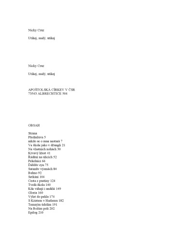 Utíkej, malý, utíkej