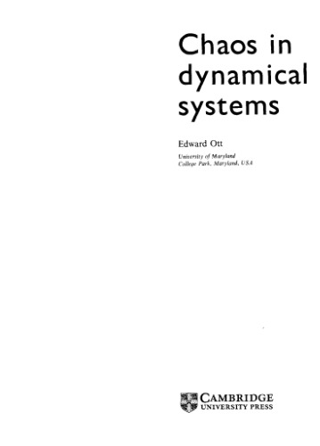 Chaos in dynamical systems