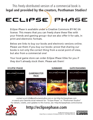 Eclipse Phase: Continuity