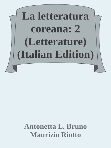 La letteratura coreana