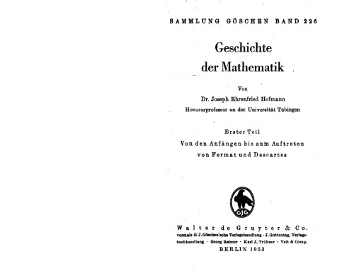 Geschichte der Mathematik