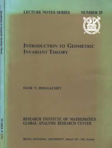 Introduction to geometric invariant theory