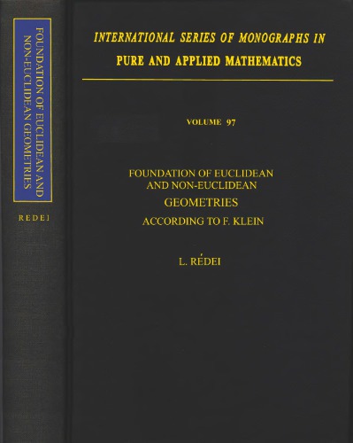 Foundation of Euclidean and non-Euclidean geometries according to F. Klein