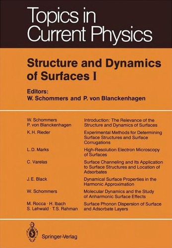 Structure and Dynamics of Surfaces I