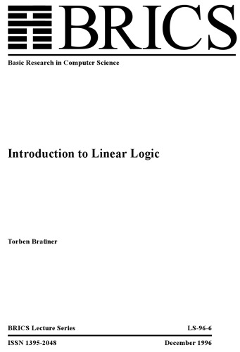 Introduction to linear logic