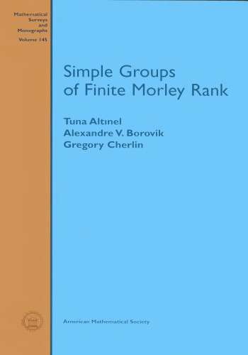 Simple groups of finite Morley rank
