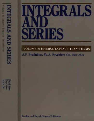 Vol.5. Integrals and Series: elementary functions