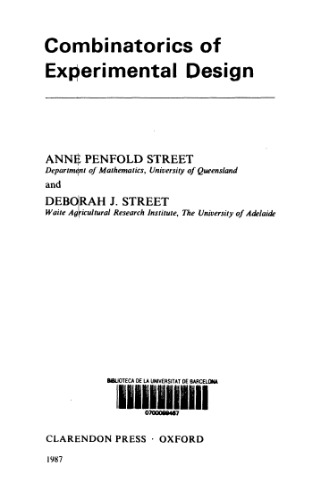 Combinatorics of experimental design