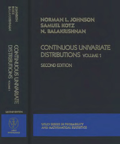 Continuous univariate distributions. Vol.1