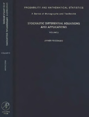 Stochastic differential equations and applications. Vol.2