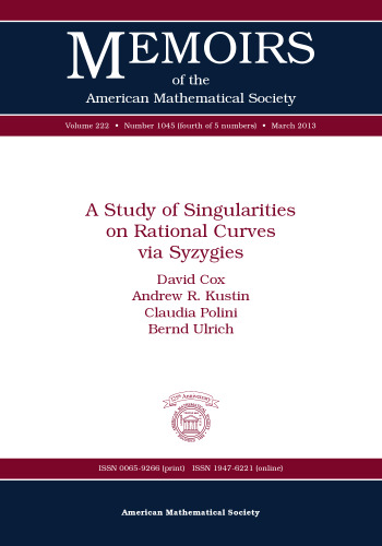 A study of singularities on rational curves via syzygies
