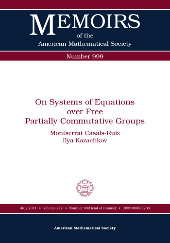 On systems of equations over free partially commutative groups