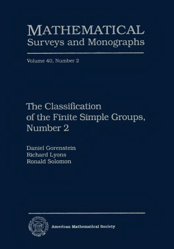 The classification of the finite simple groups. Number 2. Part I. Chapter G