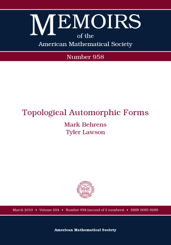 Topological automorphic forms