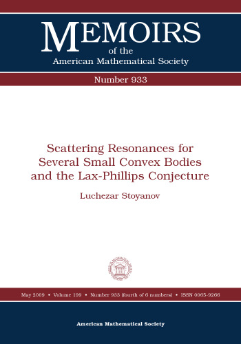Scattering resonances for several small convex bodies and the Lax-Phillips conjecture
