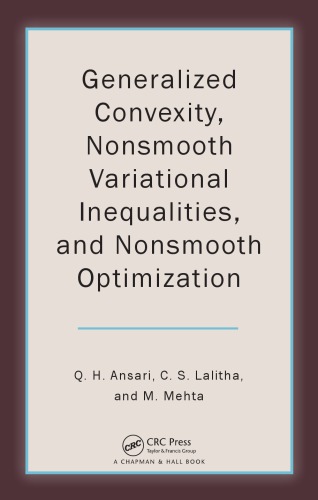 Generalized convexity, nonsmooth variational inequalities, and nonsmooth optimization
