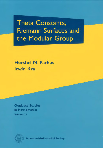Theta constants, Riemann surfaces and the modular group