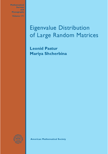 Eigenvalue distribution of large random matrices