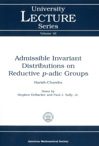 Admissible invariant distributions on reductive p-adic groups