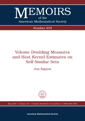 Volume doubling measures and heat kernel estimates on self-similar sets