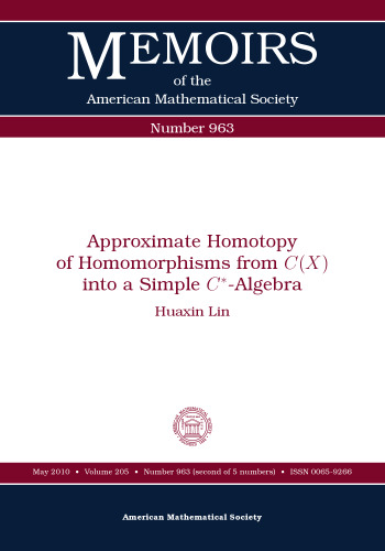 Approximate homotopy of homomorphisms from C(X) into a simple C-star-algebra