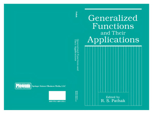 Generalized functions and their applications
