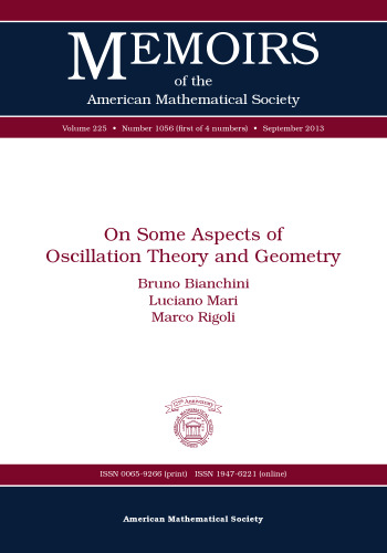 On some aspects of oscillation theory and geometry