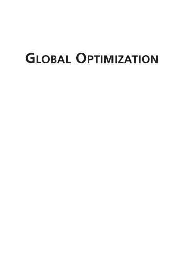 Global optimization theory, algorithms, and applications
