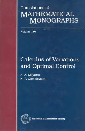 Calculus of variations and optimal control