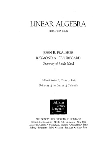 Linear Algebra