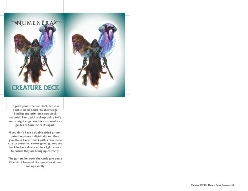 Numenera: Creature Deck